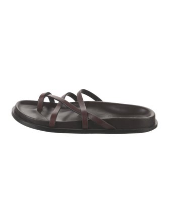 Saint Laurent Leather Slides