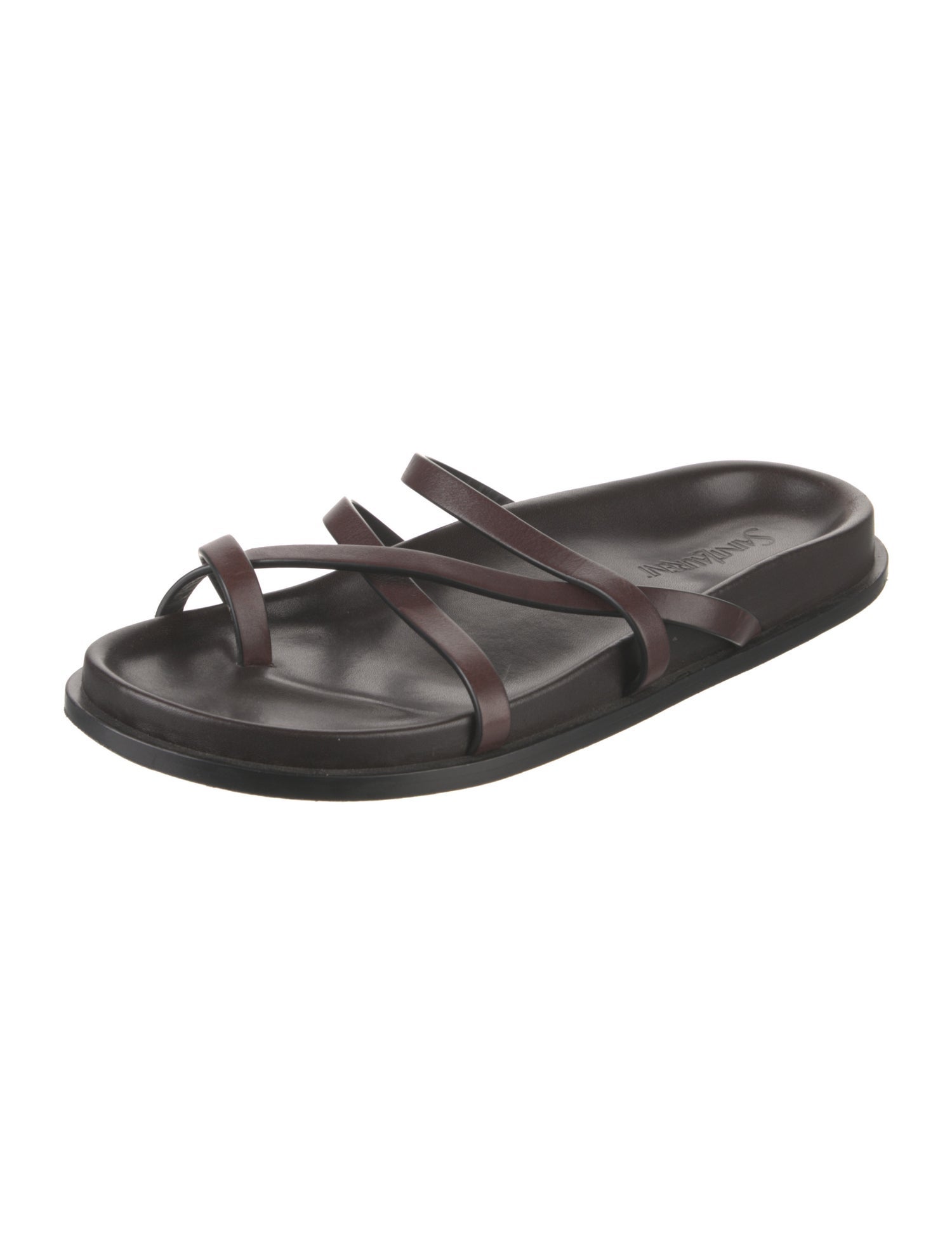 Saint Laurent Leather Slides