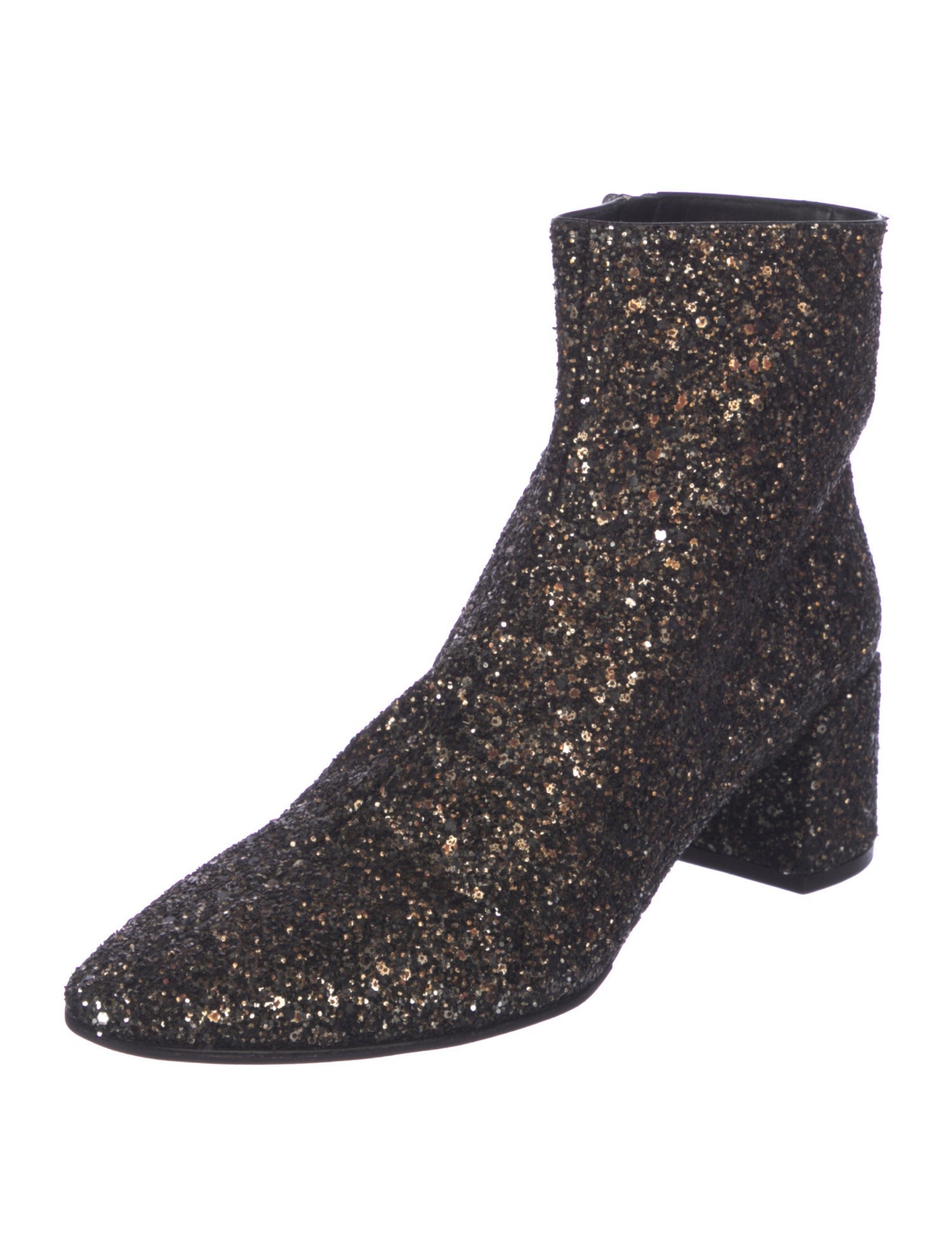 Saint Laurent Glitter Glitter Accents Sock Boots