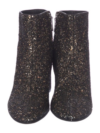Saint Laurent Glitter Glitter Accents Sock Boots