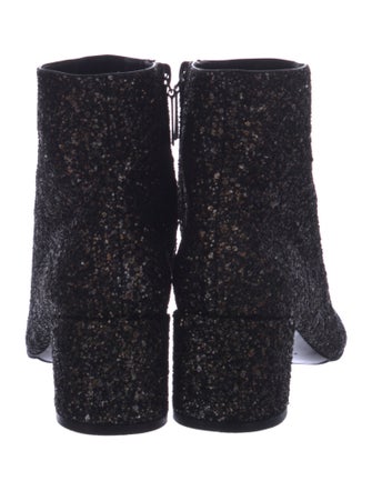 Saint Laurent Glitter Glitter Accents Sock Boots