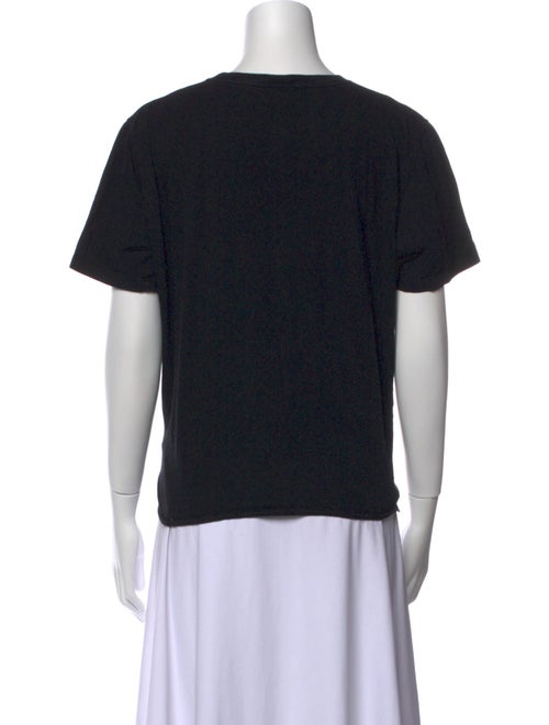 Saint Laurent Crew Neck Short Sleeve T-Shirt