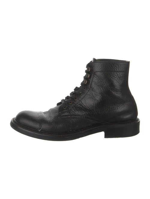 Saint Laurent Leather Combat Boots
