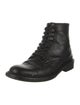 Saint Laurent Leather Combat Boots