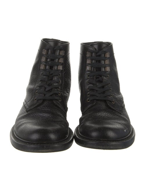 Saint Laurent Leather Combat Boots