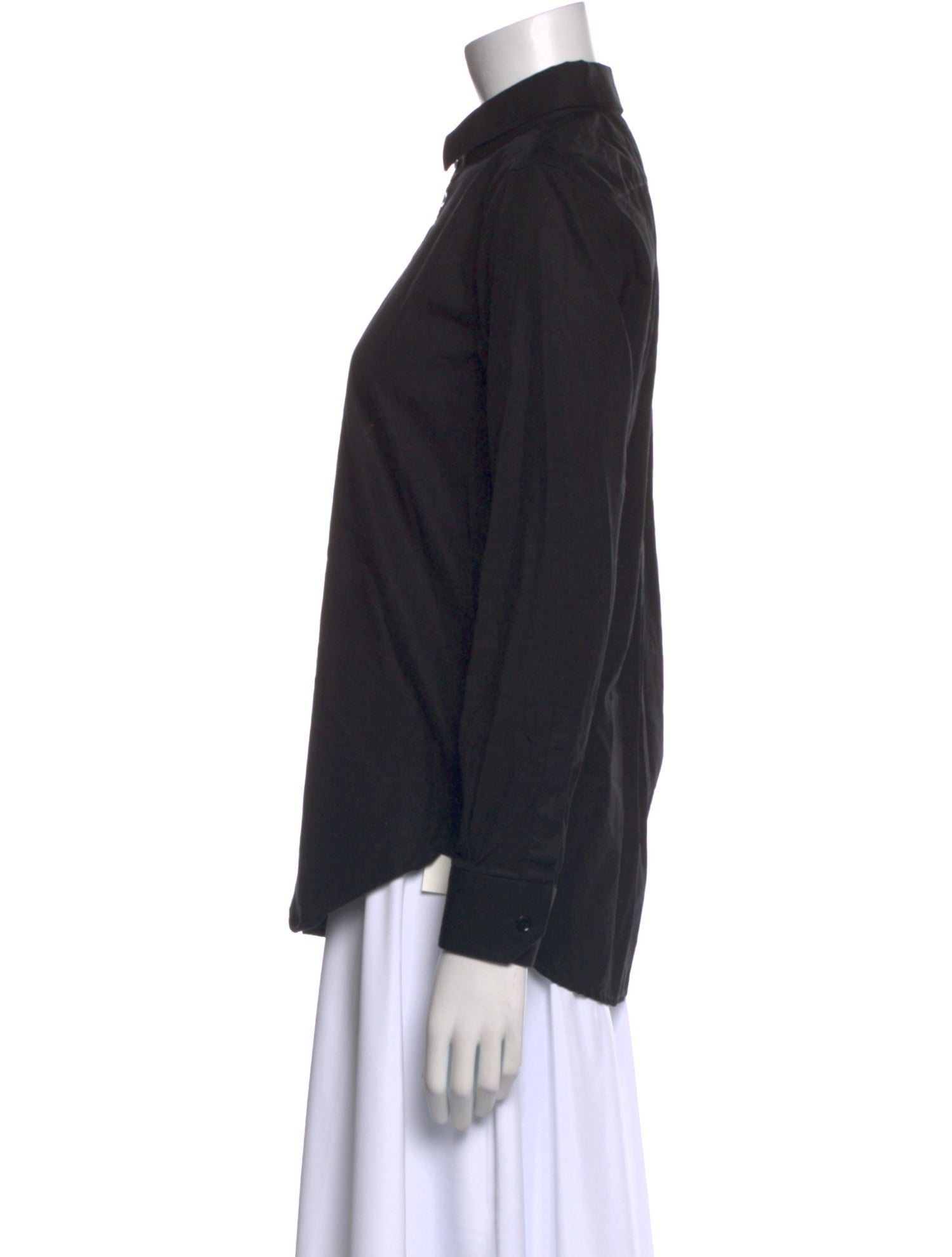 Saint Laurent Long Sleeve Button-Up Top