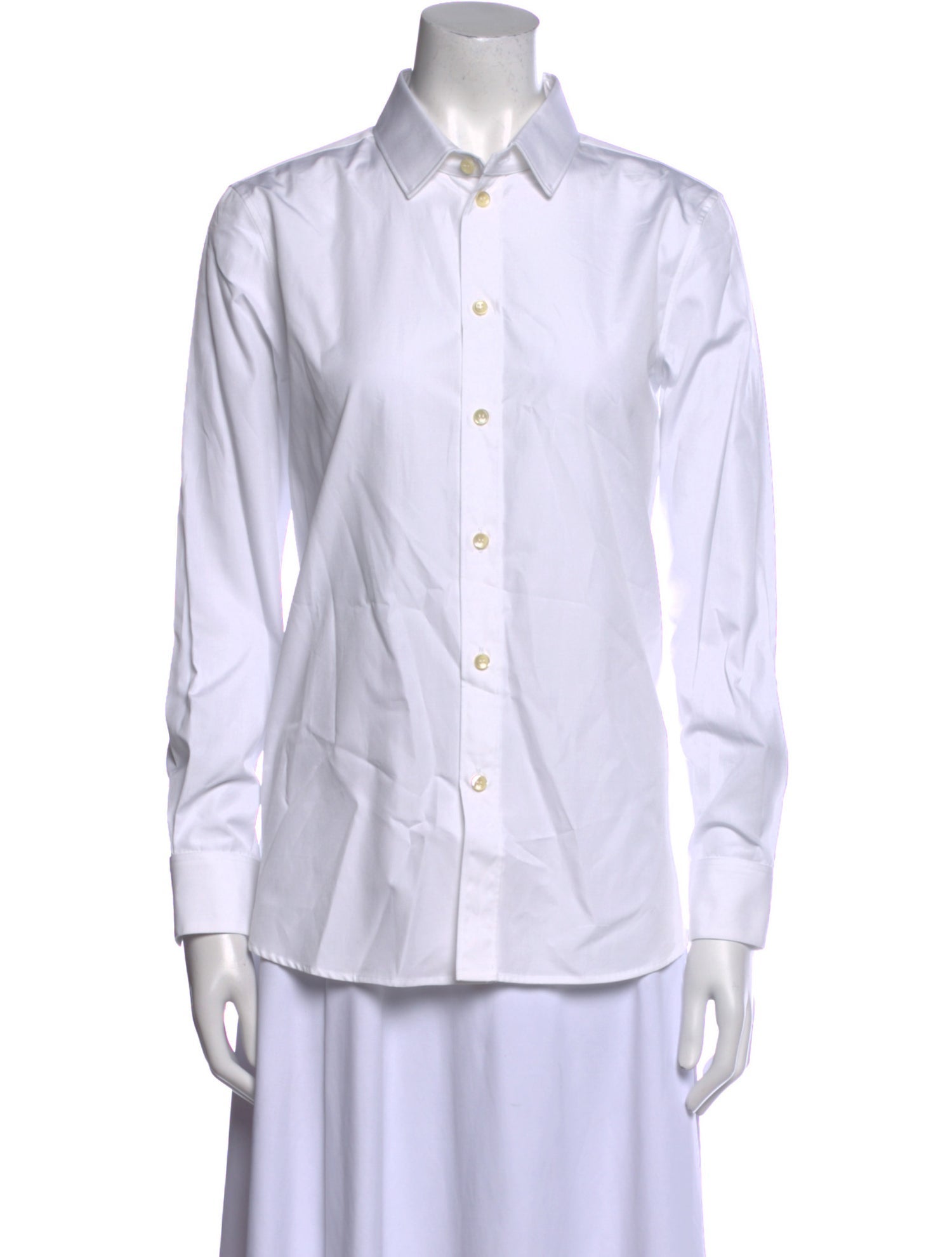 Saint Laurent Vintage Long Sleeve Button-Up Top w/ Tags