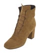 Saint Laurent Suede Lace-Up Boots