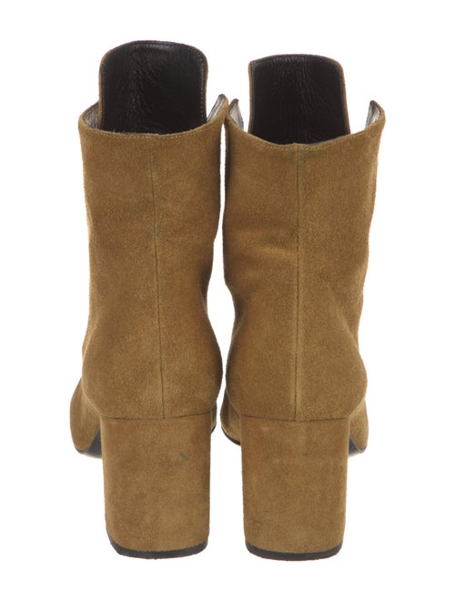 Saint Laurent Suede Lace-Up Boots