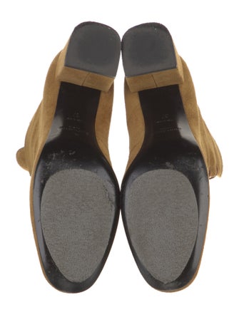 Saint Laurent Suede Lace-Up Boots