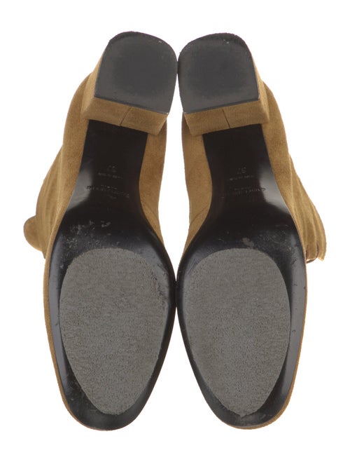 Saint Laurent Suede Lace-Up Boots
