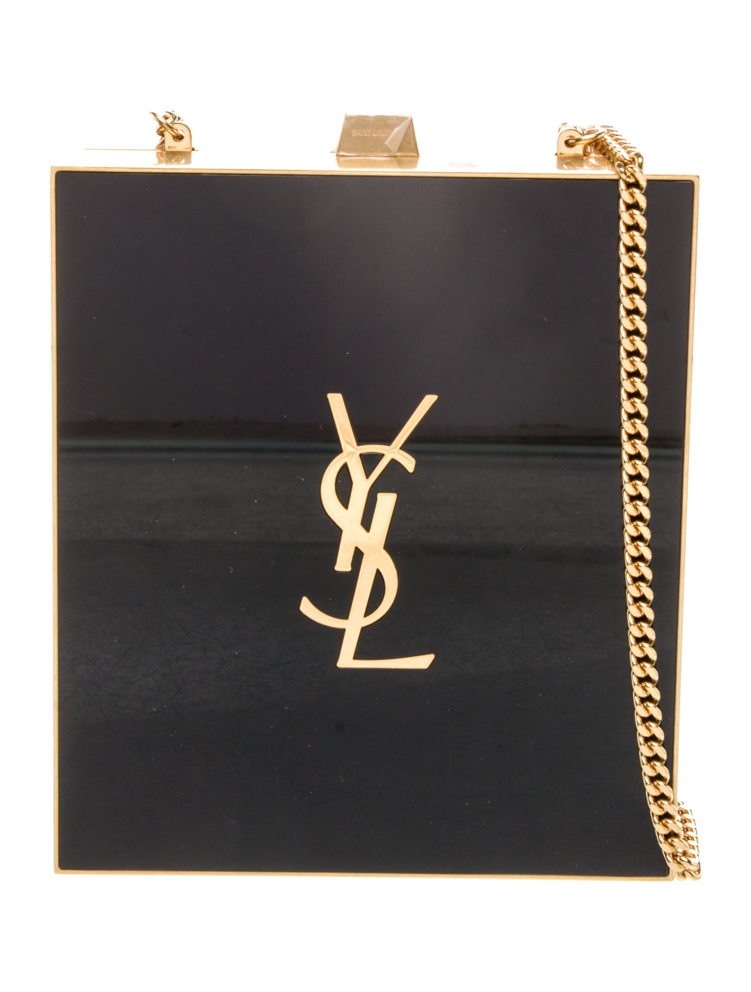 Saint Laurent Chevron Metal Evening Bag 2022