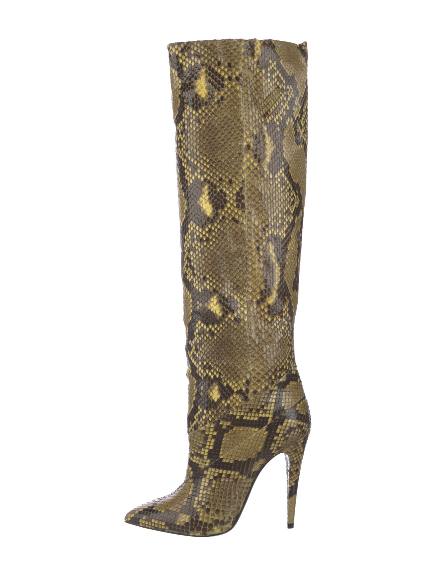 Saint Laurent Snakeskin Animal Print Boots