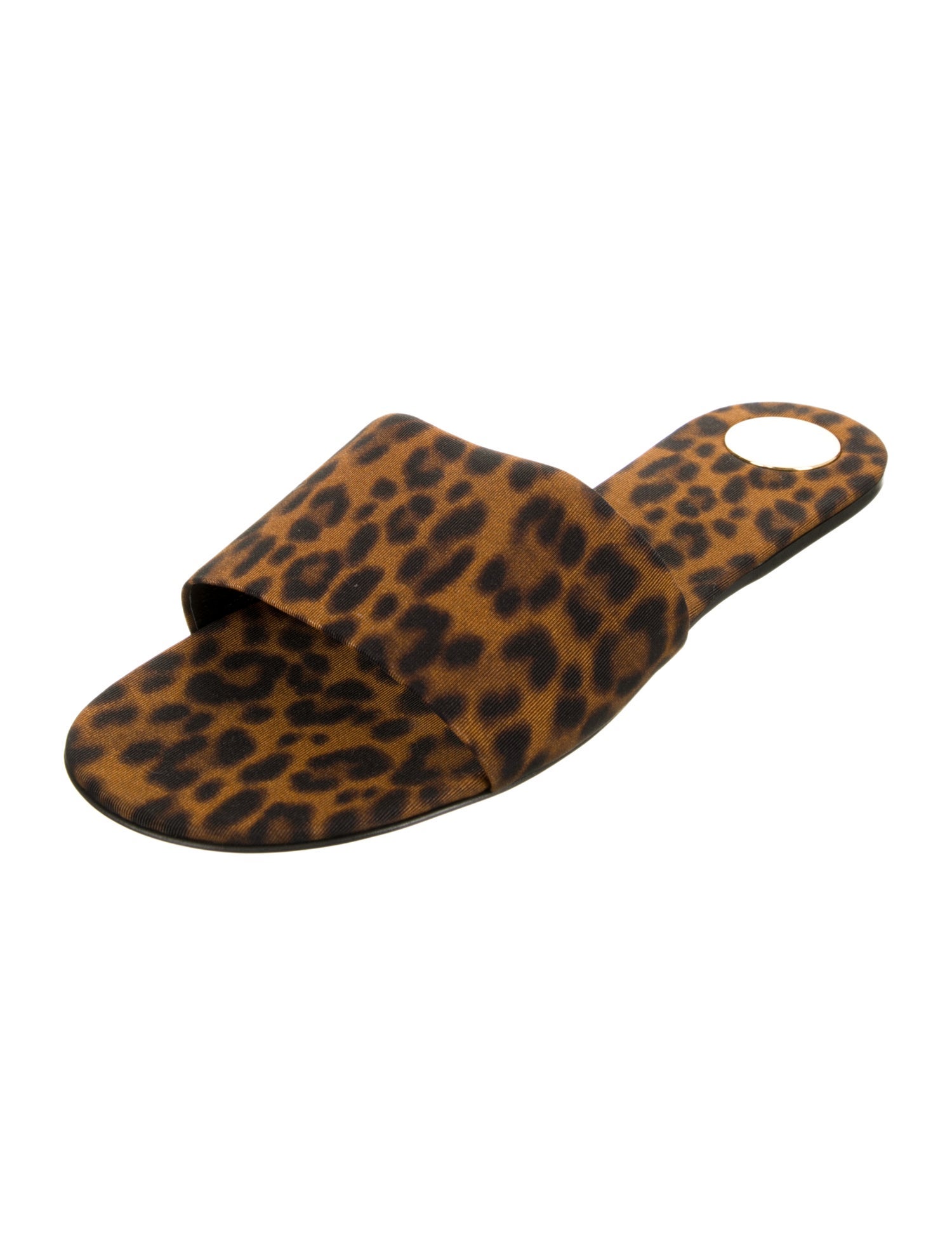 Saint Laurent Animal Print Slides