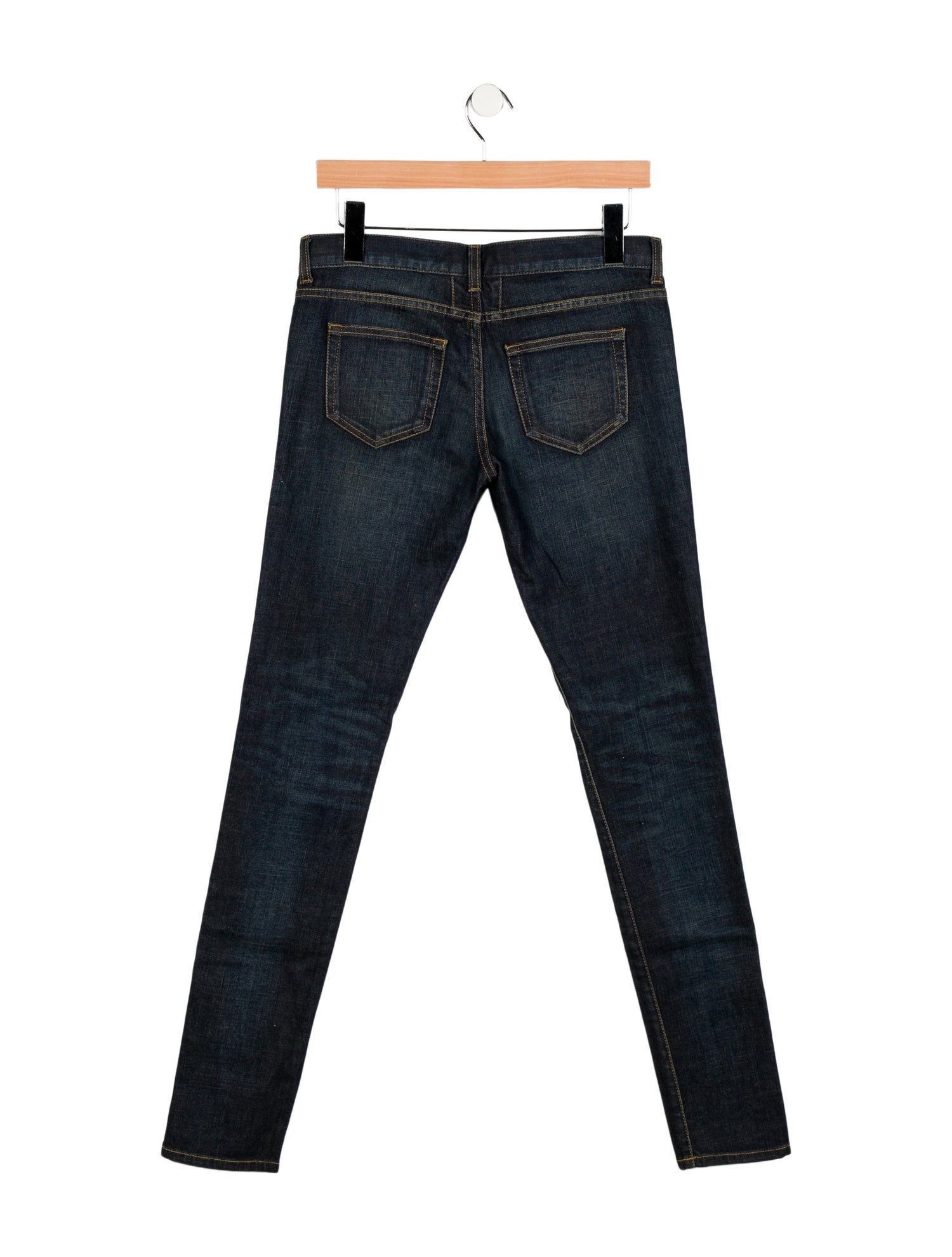 Saint Laurent High-Rise Skinny Leg Jeans