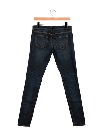 Saint Laurent High-Rise Skinny Leg Jeans