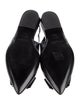 Saint Laurent Leather Bow Accents Slingback Flats