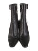 Saint Laurent Leather Crystal Embellishments Boots
