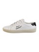 Saint Laurent Leather Embroidered Accent Sneakers