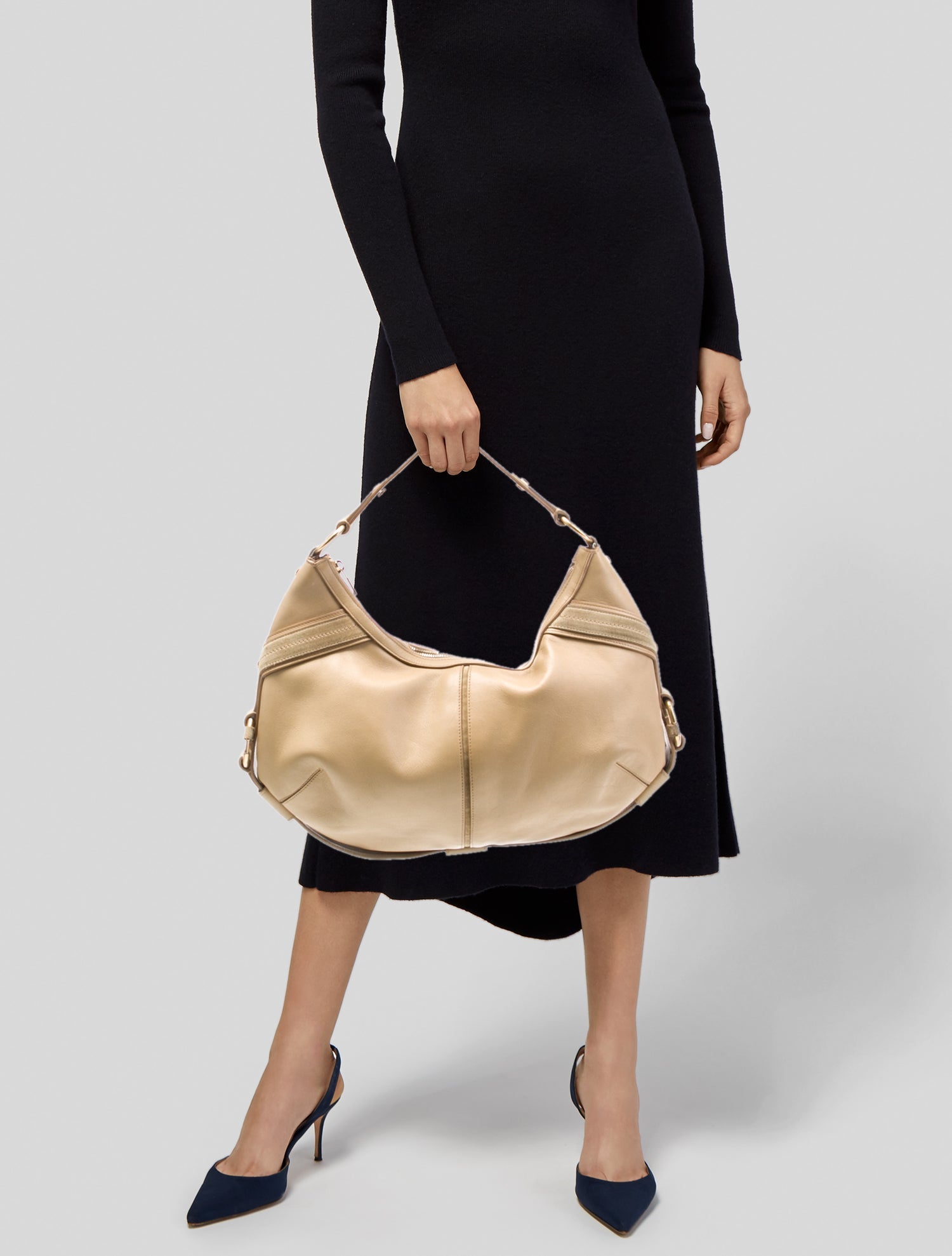 Yves Saint Laurent Rive Gauche Calfskin Saint Laurent Muse Vintage