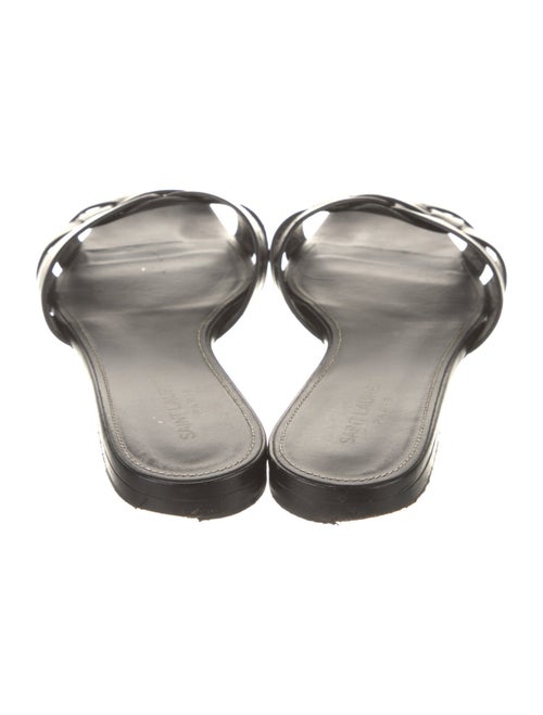 Saint Laurent Leather Slides