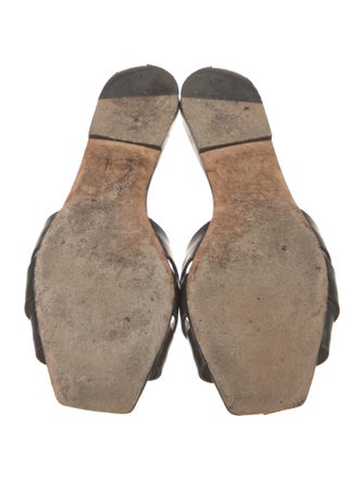 Saint Laurent Leather Slides