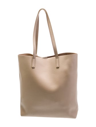 Saint Laurent Leather N/S Shopping Tote 2022