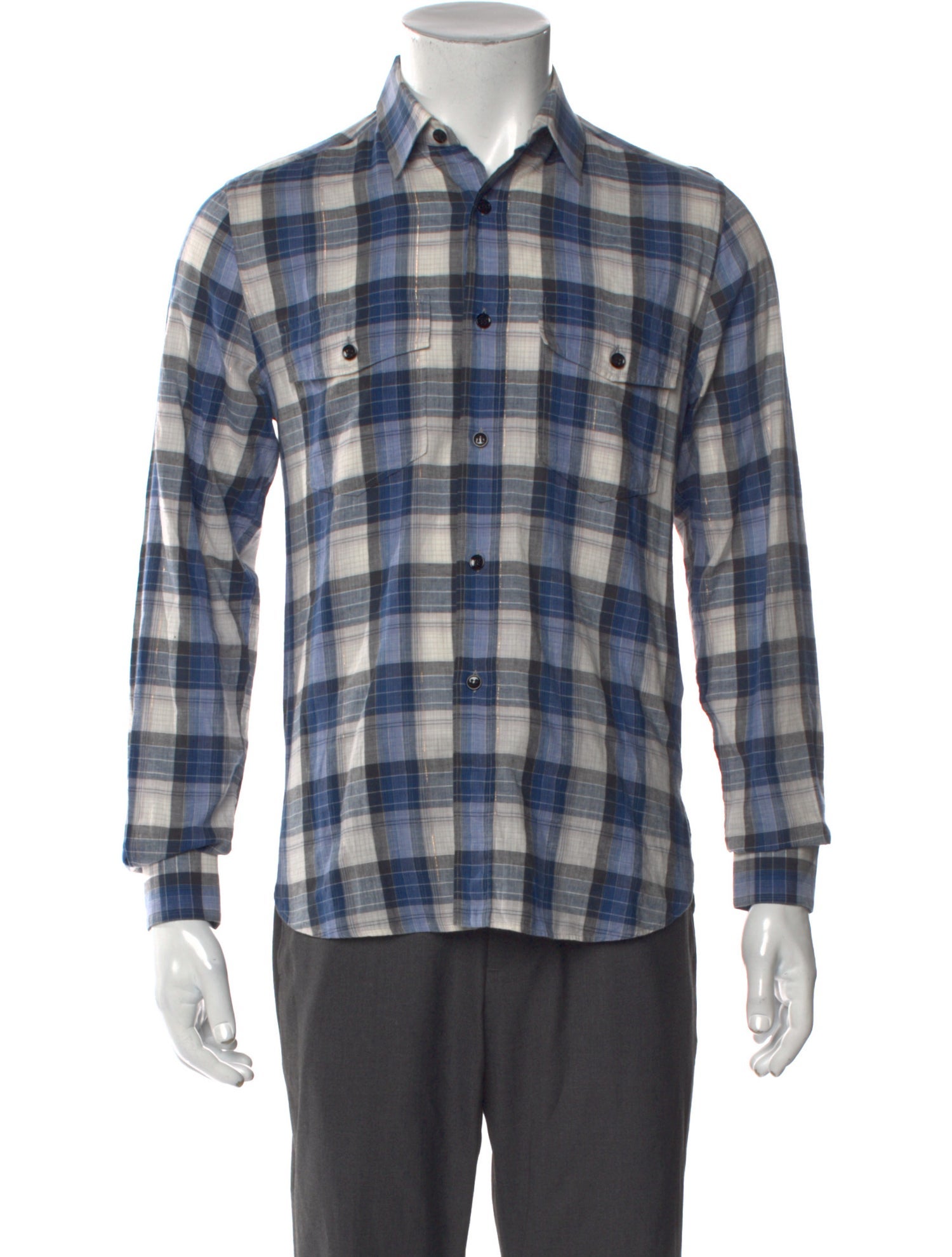 Saint Laurent 2014 Plaid Shirt