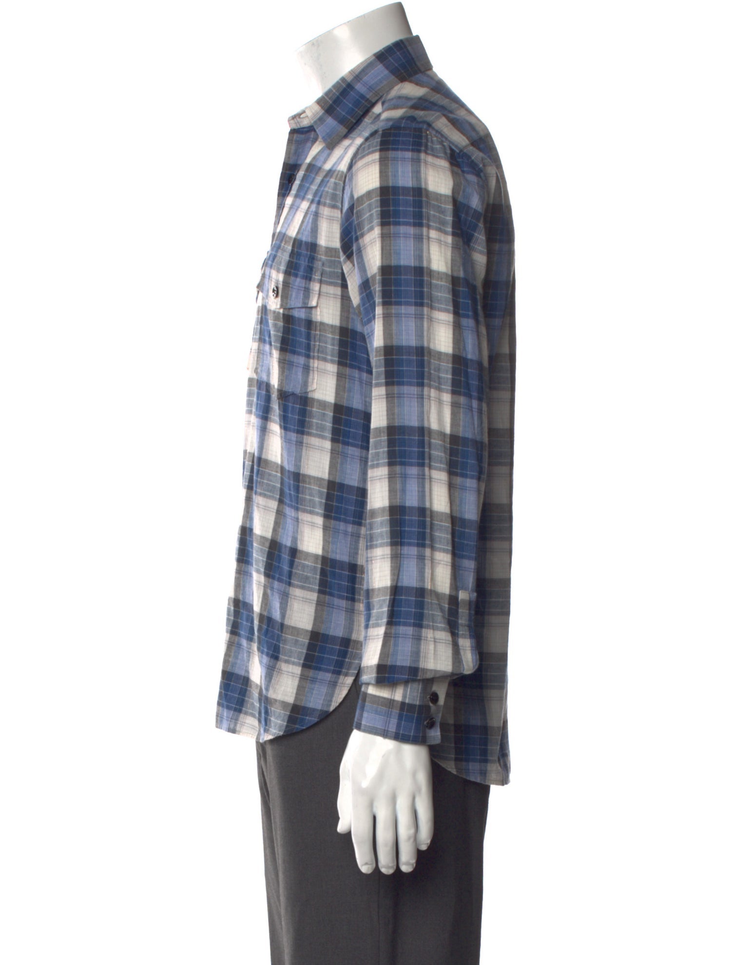Saint Laurent 2014 Plaid Shirt