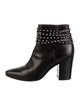 Saint Laurent Leather Studded Accents Boots