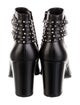 Saint Laurent Leather Studded Accents Boots