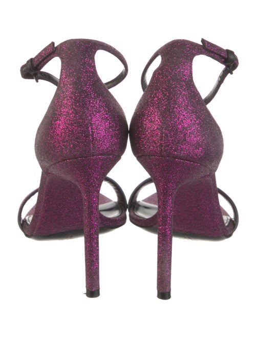 Saint Laurent Glitter Glitter Accents Sandals