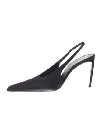 Saint Laurent Satin Slingback Pumps