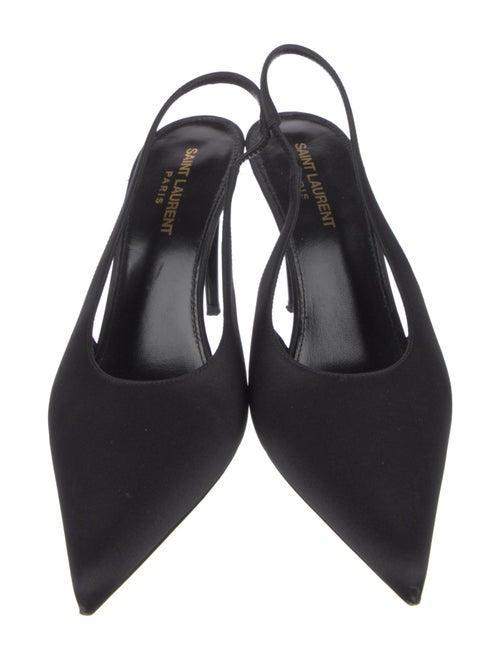 Saint Laurent Satin Slingback Pumps