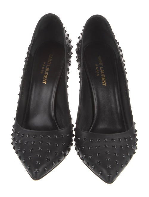 Saint Laurent Leather Studded Accents Pumps