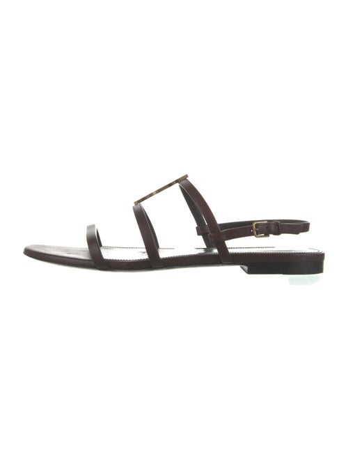 Saint Laurent Leather Slingback Sandals
