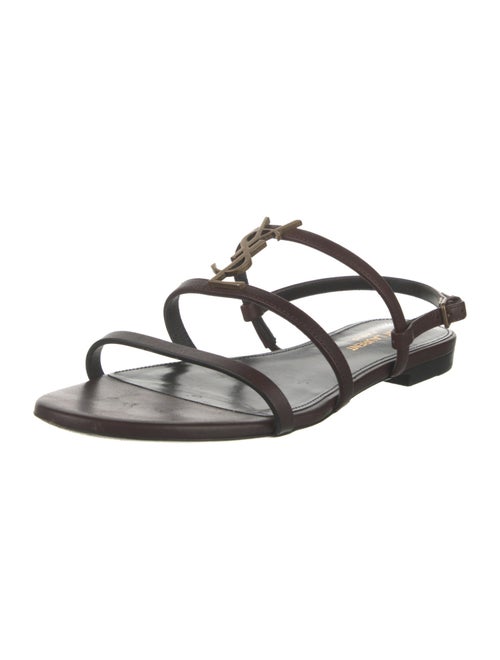 Saint Laurent Leather Slingback Sandals