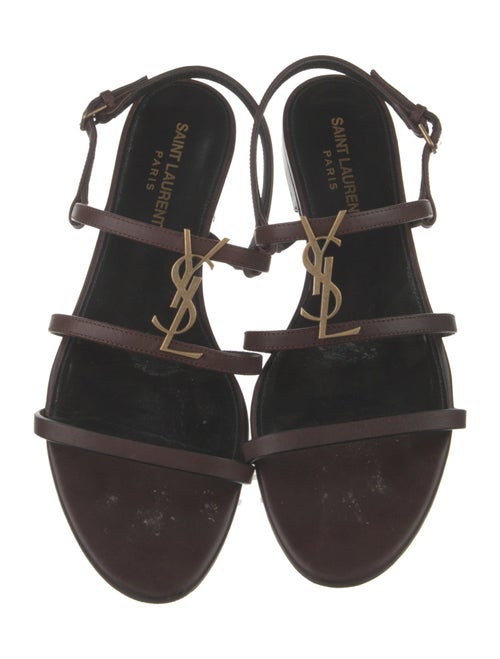 Saint Laurent Leather Slingback Sandals