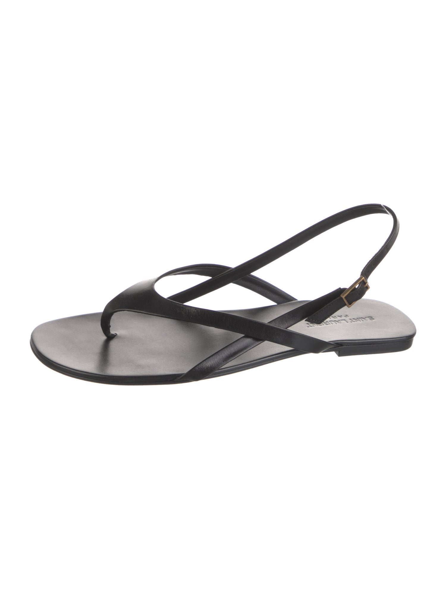 Saint Laurent Leather Flip Flops w/ Tags