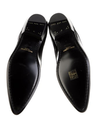 Saint Laurent Patent Leather Lace-Up Boots