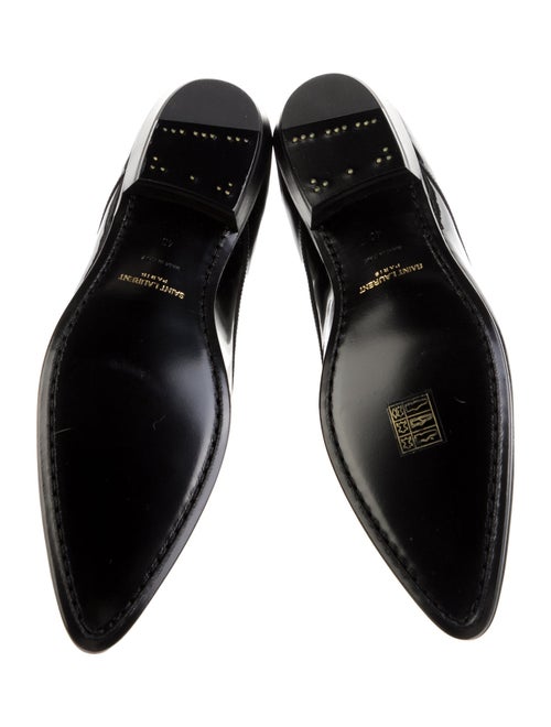 Saint Laurent Patent Leather Lace-Up Boots