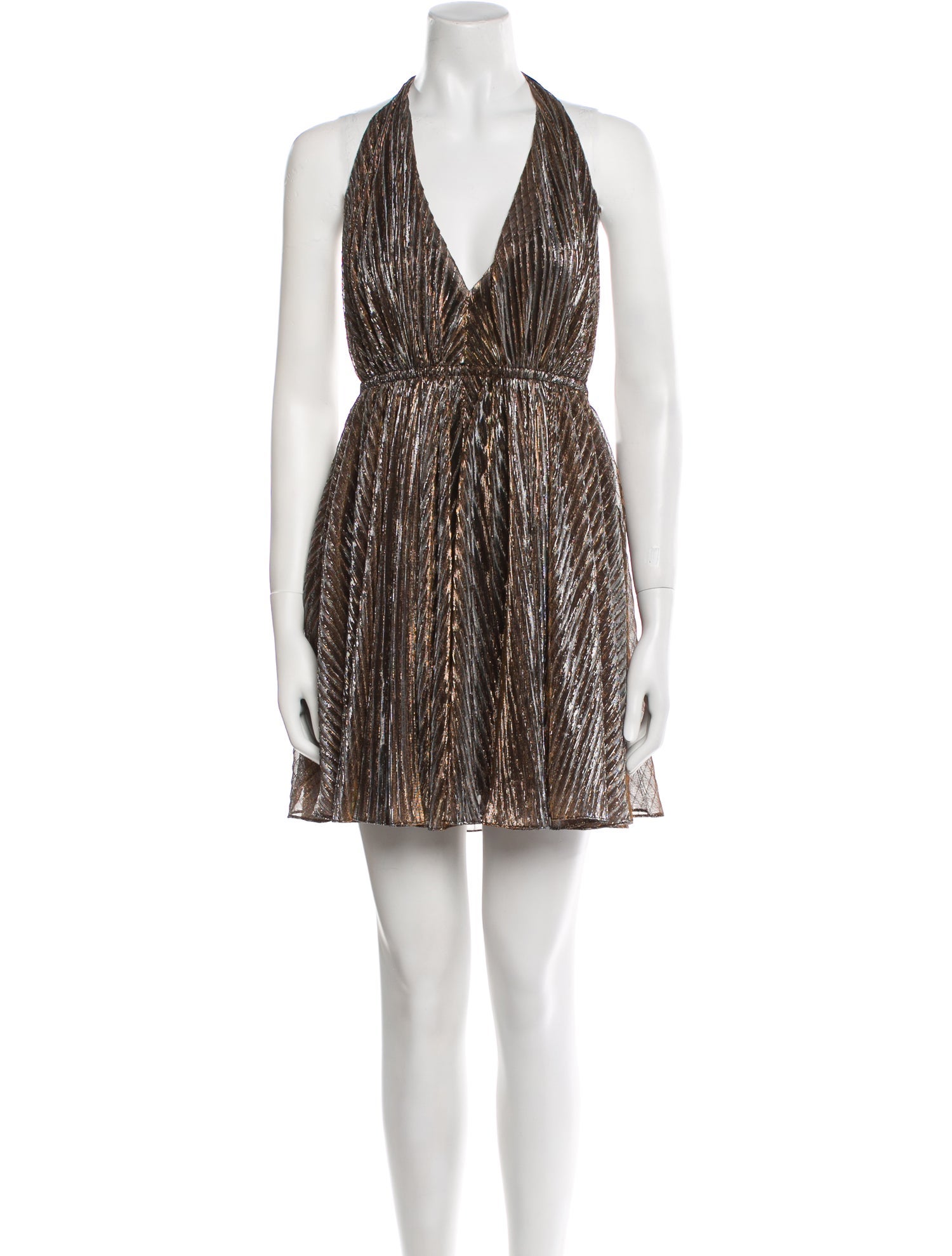 Saint Laurent Striped Mini Dress