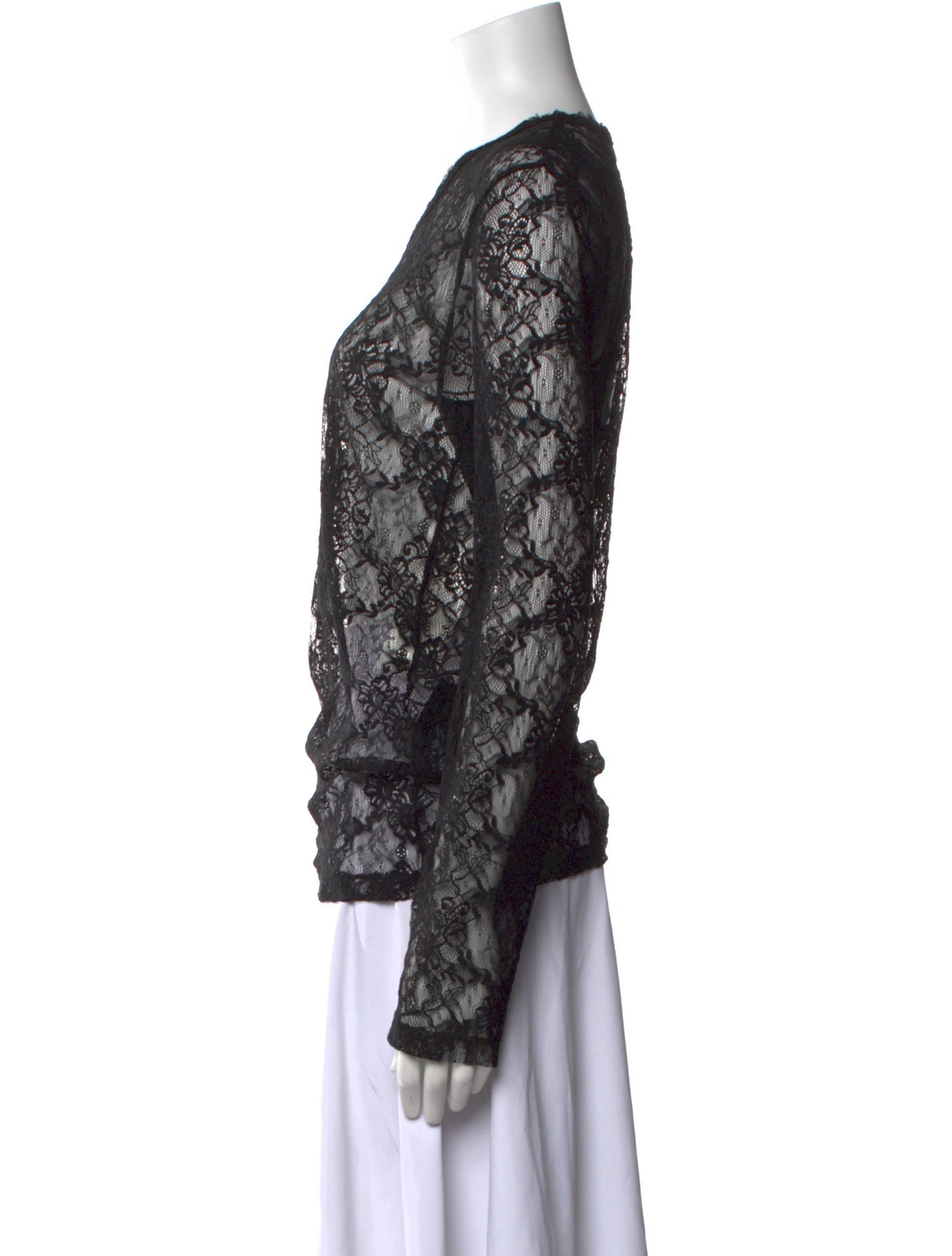 Saint Laurent 2021 Lace Top