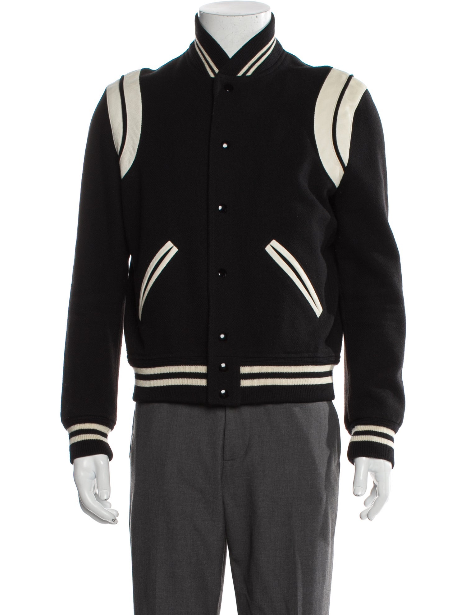 Saint Laurent 2016 Wool Varsity Jacket