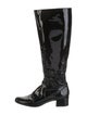 Saint Laurent Patent Leather Riding Boots