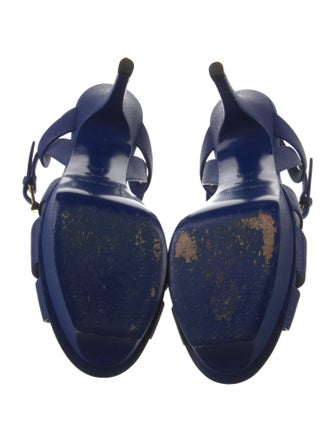 Saint Laurent Leather T-Strap Sandals