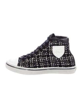 Saint Laurent Tweed Printed Sneakers