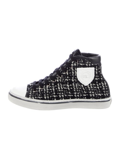 Saint Laurent Tweed Printed Sneakers