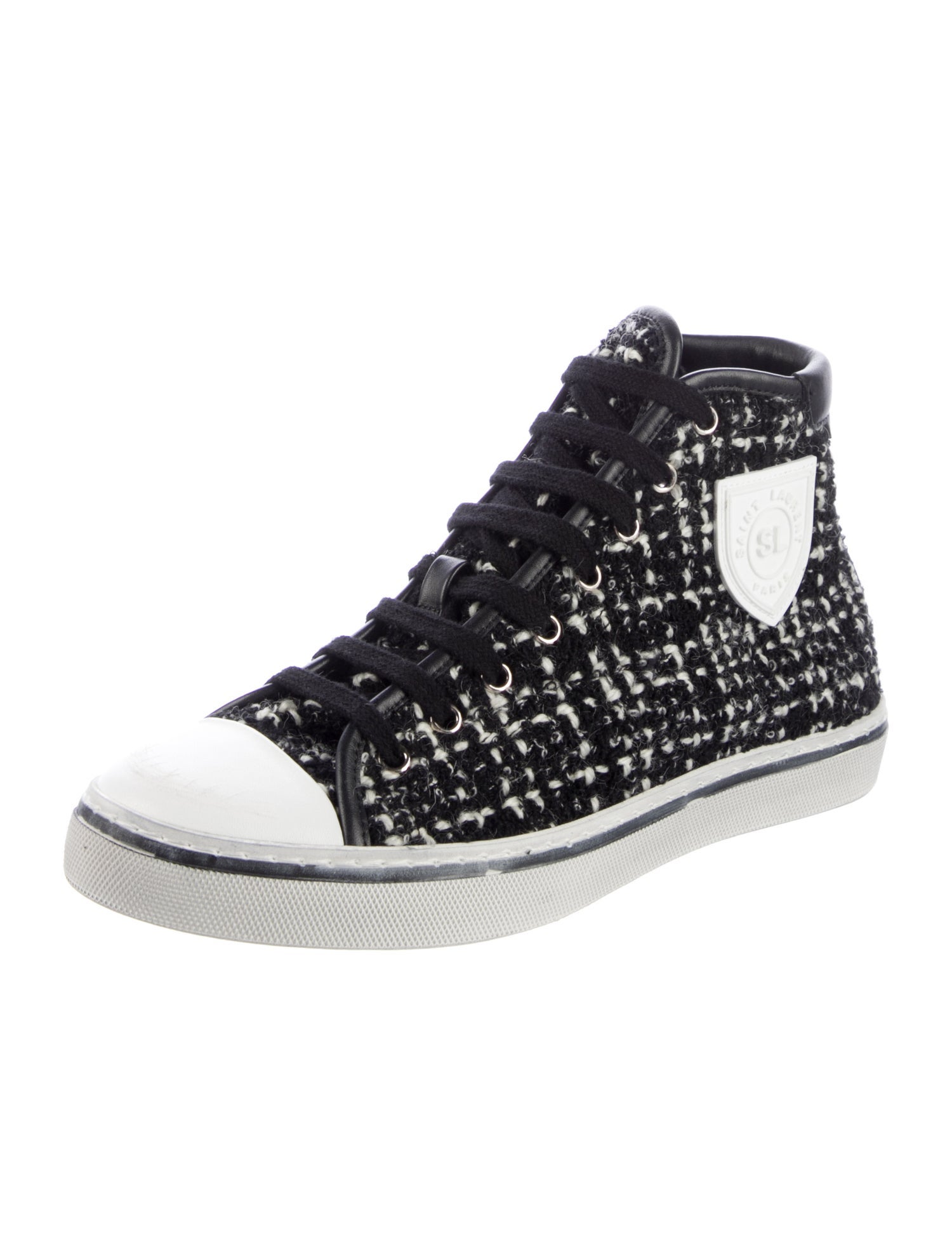 Saint Laurent Tweed Printed Sneakers