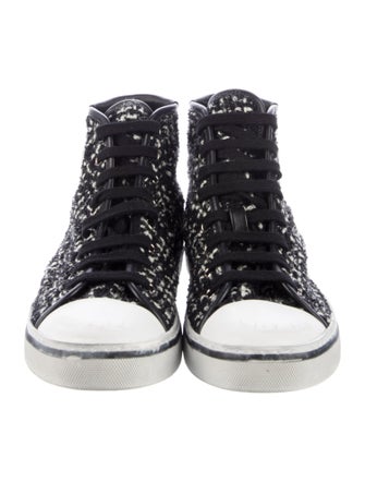 Saint Laurent Tweed Printed Sneakers